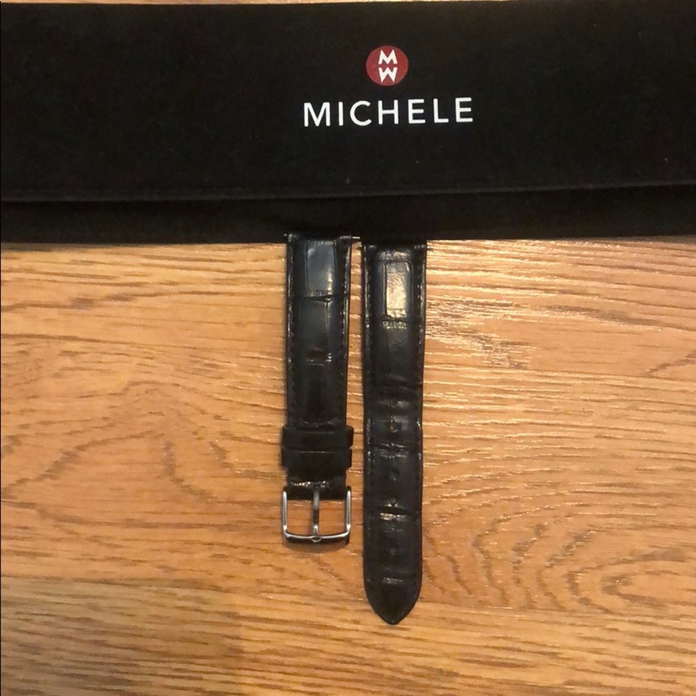 Black Michele Watch Band
